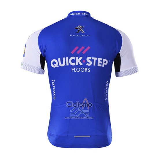 Quick Step Floor Ropa Ciclismo Culotte Corto 2017 Mangas Cortas Azul
